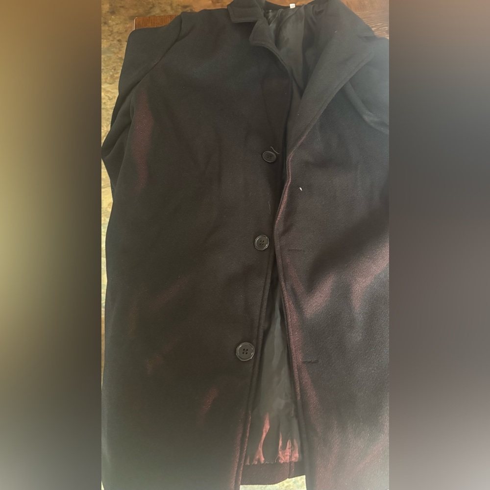 Black Button-Up Coat